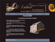 Tablet Screenshot of lutherie.biz